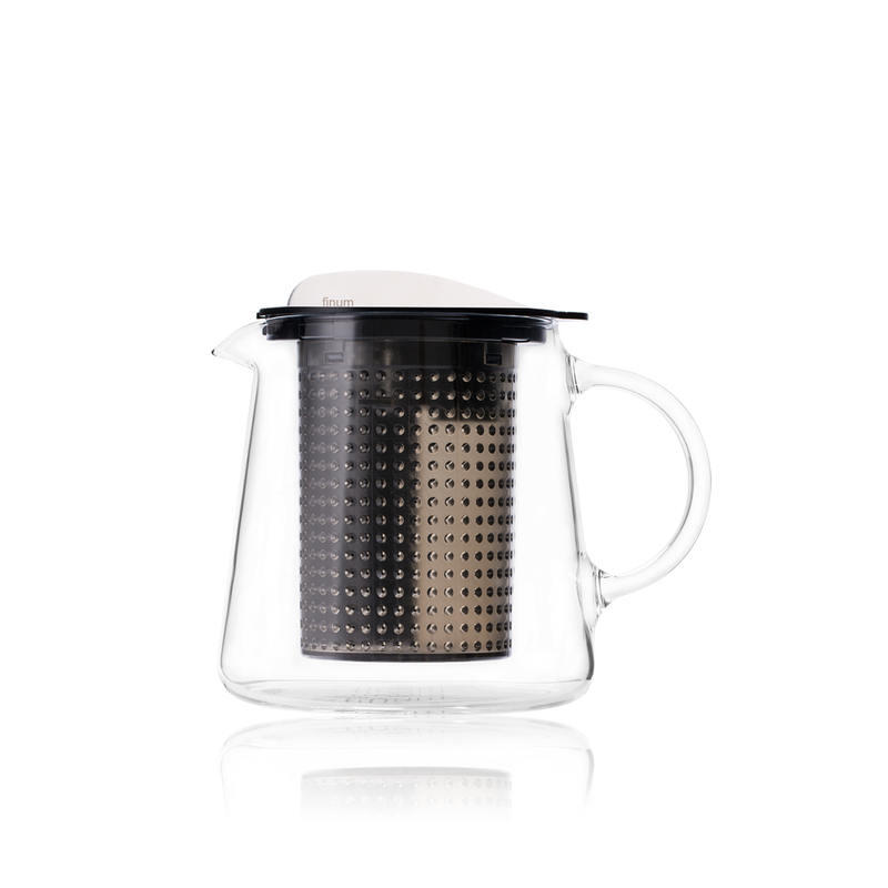 德国finum 可拆洗内胆泡茶壶 茶壶泡茶耐热玻璃泡茶壶0.4L