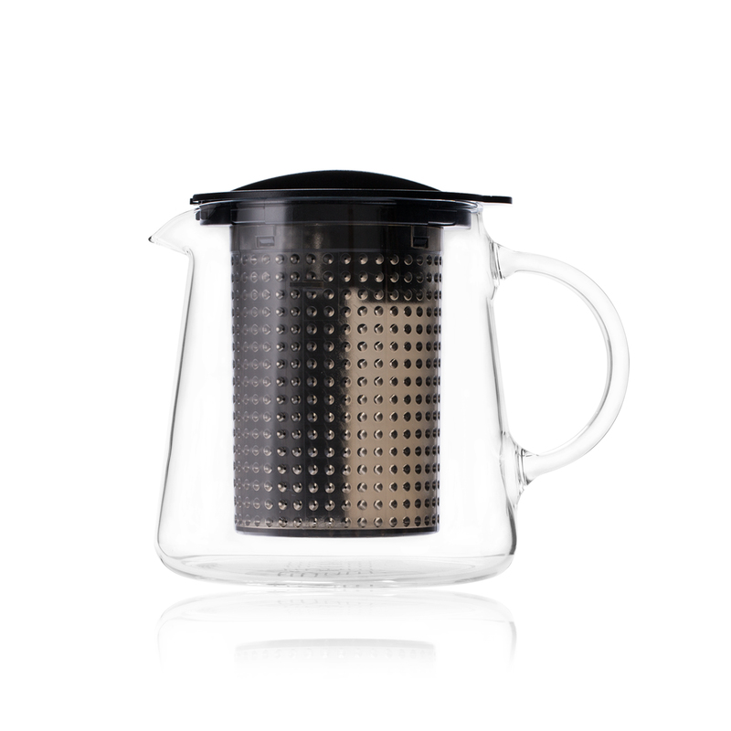 德国finum 可拆洗内胆泡茶壶 耐热玻璃泡茶壶茶具0.8L