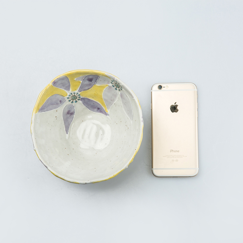 日本Aito 濑户烧陶瓷大碗 汤面碗 手工彩花饭碗
