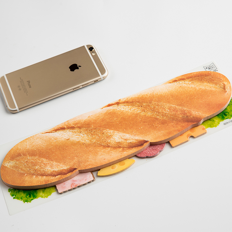 韩国MARSMERS 创意便利贴 三明治面包 系列