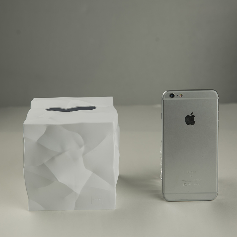 丹麦essey Wipy Cube创意褶皱无底纸巾盒