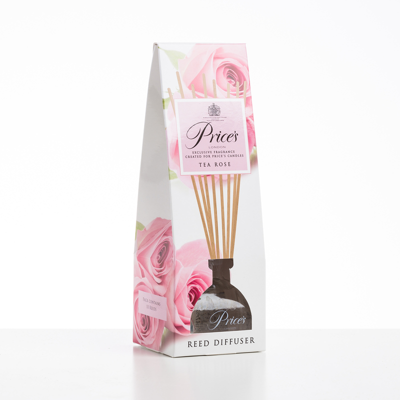 英国PRICE'S皇家认证藤条扩散香薰空气净化香氛 茶玫瑰